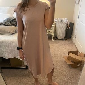 Pink maxi dress size small